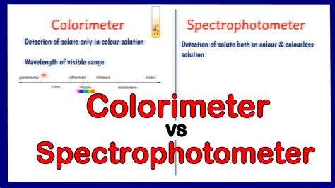 spectrophotometer vs colorimeter|difference between colorimeter and photometer.